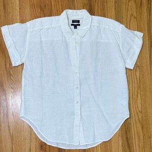 Oversized White Linin Women’s Shirt
